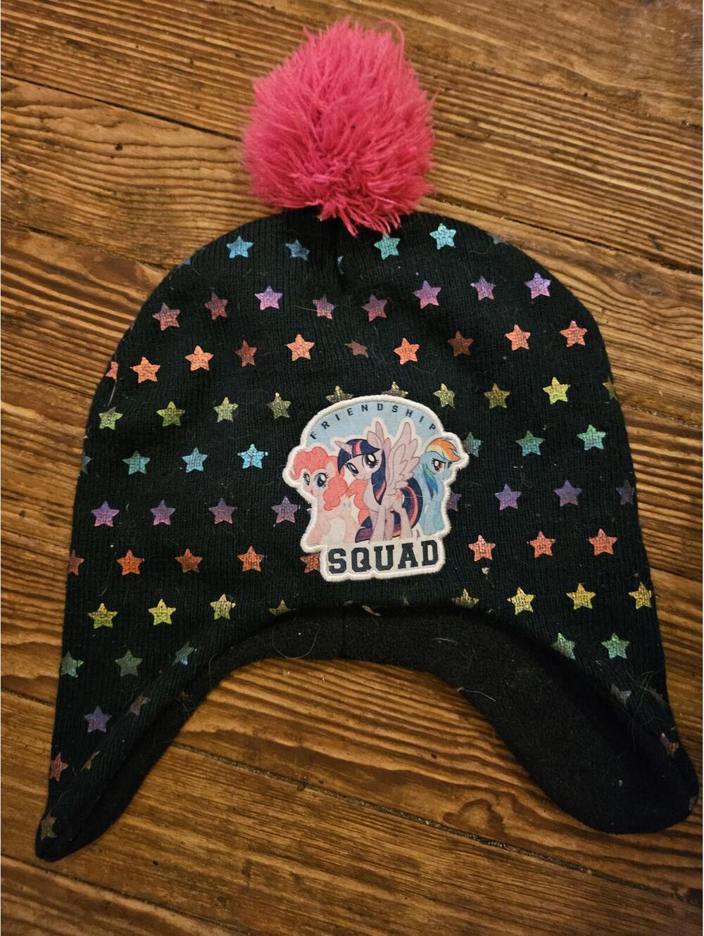 My Little Pony Beanie Girls Toddler Colorful Stars Beanie Winter Hat -  EUC